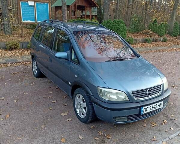 Синий Опель Зафира, объемом двигателя 2 л и пробегом 361 тыс. км за 2500 $, фото 7 на Automoto.ua