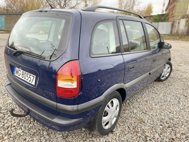 Синій Опель Зафіра, об'ємом двигуна 2 л та пробігом 200 тис. км за 2300 $, фото 2 на Automoto.ua