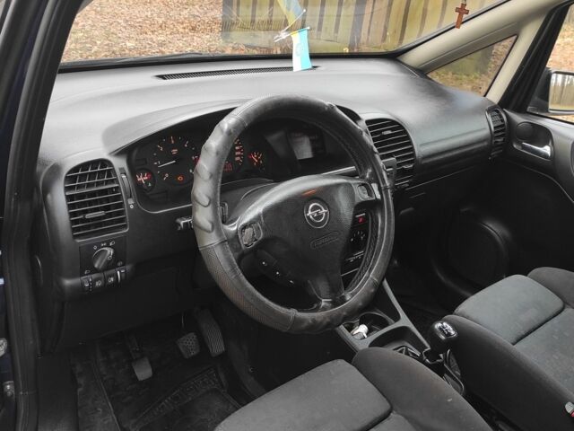 Синий Опель Зафира, объемом двигателя 2 л и пробегом 345 тыс. км за 3200 $, фото 6 на Automoto.ua