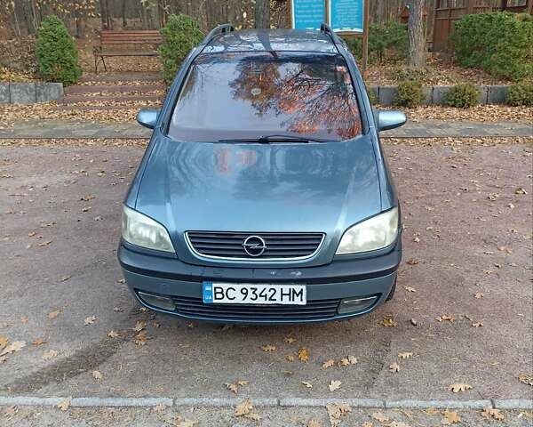 Синий Опель Зафира, объемом двигателя 2 л и пробегом 361 тыс. км за 2500 $, фото 10 на Automoto.ua