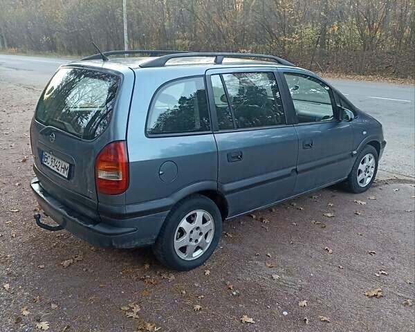 Синий Опель Зафира, объемом двигателя 2 л и пробегом 361 тыс. км за 2500 $, фото 6 на Automoto.ua