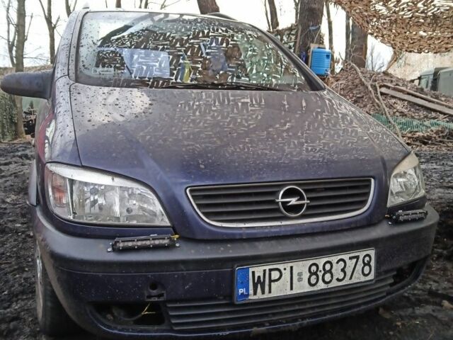 Синій Опель Зафіра, об'ємом двигуна 2 л та пробігом 400 тис. км за 2000 $, фото 3 на Automoto.ua