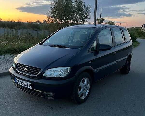 Синий Опель Зафира, объемом двигателя 2 л и пробегом 274 тыс. км за 3600 $, фото 6 на Automoto.ua