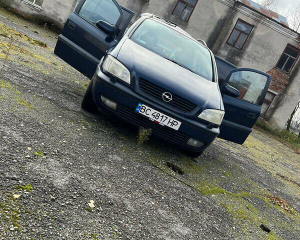 Синий Опель Зафира, объемом двигателя 2 л и пробегом 343 тыс. км за 3400 $, фото 4 на Automoto.ua