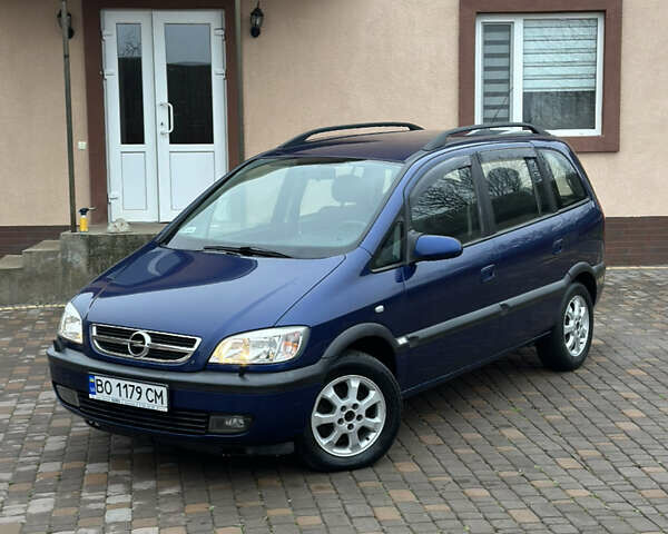 Синий Опель Зафира, объемом двигателя 1.6 л и пробегом 230 тыс. км за 3650 $, фото 13 на Automoto.ua