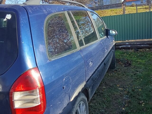 Синий Опель Зафира, объемом двигателя 2 л и пробегом 200 тыс. км за 2500 $, фото 3 на Automoto.ua