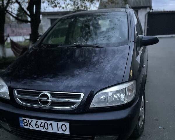 Синий Опель Зафира, объемом двигателя 2 л и пробегом 270 тыс. км за 3200 $, фото 3 на Automoto.ua