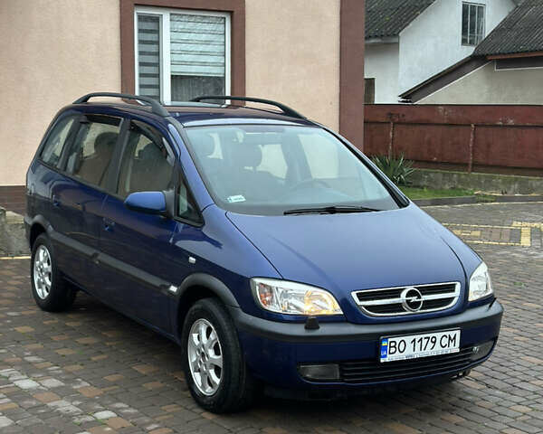 Синий Опель Зафира, объемом двигателя 1.6 л и пробегом 230 тыс. км за 3650 $, фото 11 на Automoto.ua