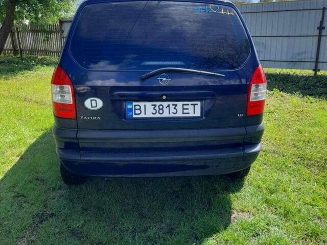 Синій Опель Зафіра, об'ємом двигуна 1.6 л та пробігом 180 тис. км за 3400 $, фото 3 на Automoto.ua