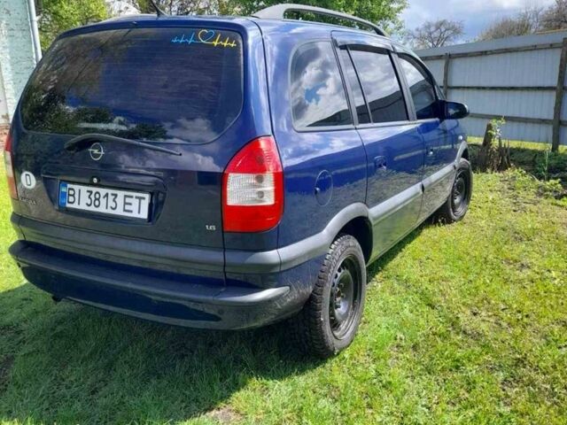 Синій Опель Зафіра, об'ємом двигуна 1.6 л та пробігом 180 тис. км за 3400 $, фото 2 на Automoto.ua