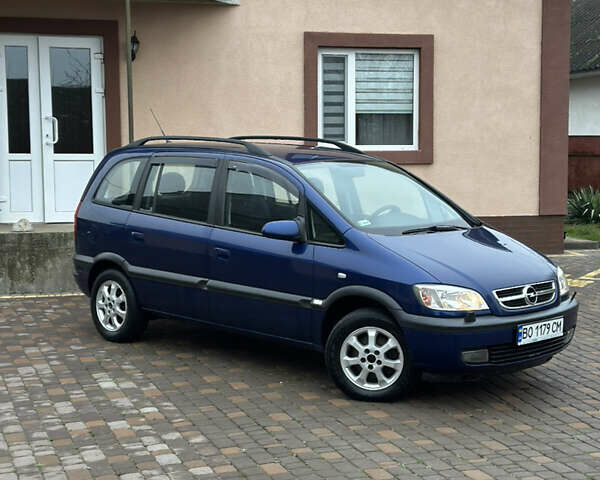 Синий Опель Зафира, объемом двигателя 1.6 л и пробегом 230 тыс. км за 3650 $, фото 5 на Automoto.ua