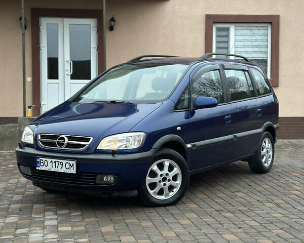 Синий Опель Зафира, объемом двигателя 1.6 л и пробегом 230 тыс. км за 3650 $, фото 14 на Automoto.ua