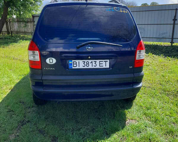 Синій Опель Зафіра, об'ємом двигуна 1.6 л та пробігом 180 тис. км за 3500 $, фото 2 на Automoto.ua