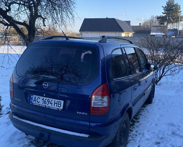Синій Опель Зафіра, об'ємом двигуна 1.94 л та пробігом 250 тис. км за 4000 $, фото 7 на Automoto.ua