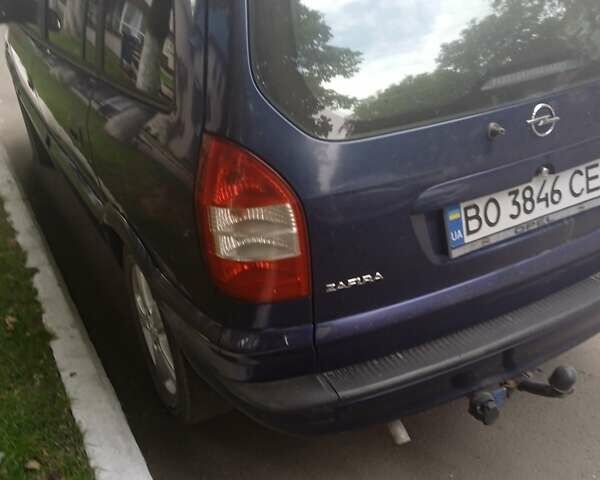 Синий Опель Зафира, объемом двигателя 1.6 л и пробегом 310 тыс. км за 4000 $, фото 3 на Automoto.ua