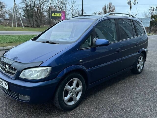 Синий Опель Зафира, объемом двигателя 2.2 л и пробегом 379 тыс. км за 3990 $, фото 17 на Automoto.ua