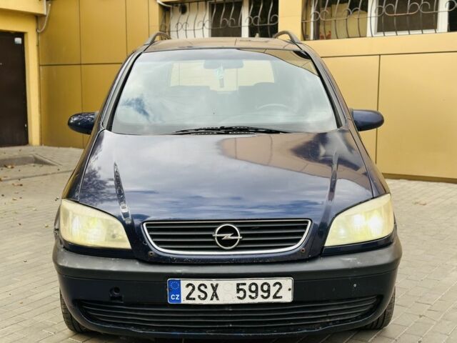 Синий Опель Зафира, объемом двигателя 2 л и пробегом 200 тыс. км за 1950 $, фото 2 на Automoto.ua