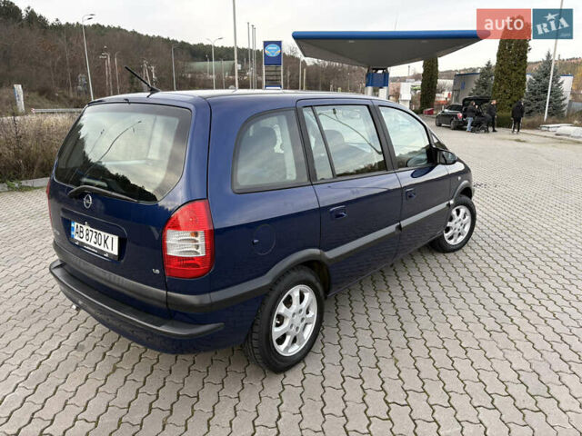 Синий Опель Зафира, объемом двигателя 1.8 л и пробегом 231 тыс. км за 3950 $, фото 7 на Automoto.ua