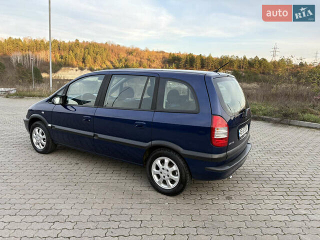 Синий Опель Зафира, объемом двигателя 1.8 л и пробегом 231 тыс. км за 3950 $, фото 3 на Automoto.ua