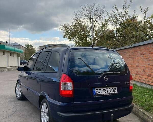 Синий Опель Зафира, объемом двигателя 1.6 л и пробегом 265 тыс. км за 4800 $, фото 12 на Automoto.ua