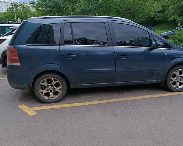 Синий Опель Зафира, объемом двигателя 1.91 л и пробегом 315 тыс. км за 4500 $, фото 3 на Automoto.ua