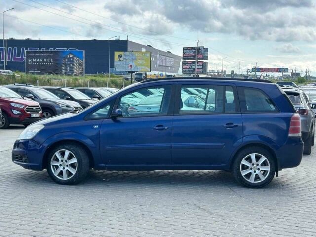 Синий Опель Зафира, объемом двигателя 1.9 л и пробегом 327 тыс. км за 4300 $, фото 3 на Automoto.ua