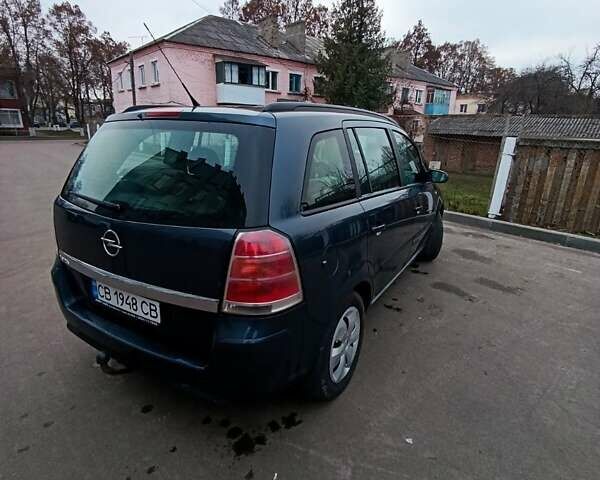 Синий Опель Зафира, объемом двигателя 1.6 л и пробегом 198 тыс. км за 5500 $, фото 5 на Automoto.ua