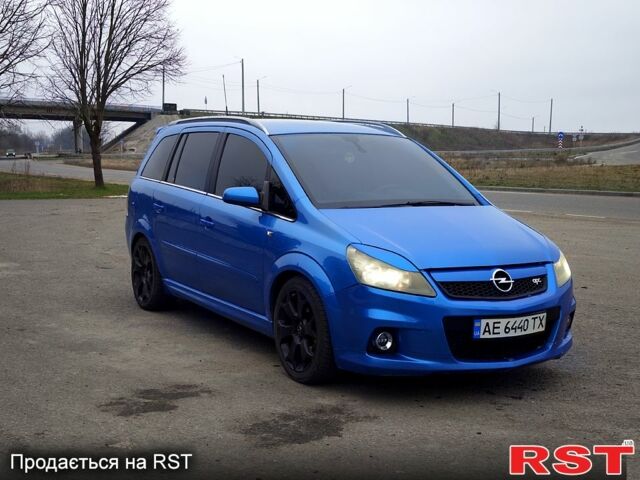 Синий Опель Зафира, объемом двигателя 2 л и пробегом 315 тыс. км за 5500 $, фото 2 на Automoto.ua