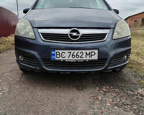 Синий Опель Зафира, объемом двигателя 1.91 л и пробегом 230 тыс. км за 5500 $, фото 4 на Automoto.ua
