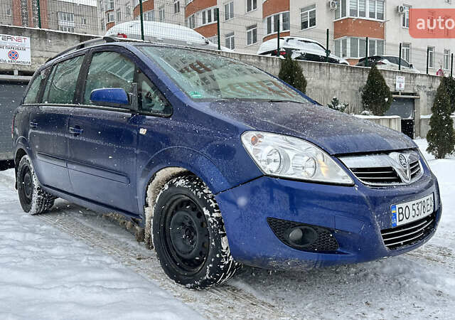 Синий Опель Зафира, объемом двигателя 1.69 л и пробегом 301 тыс. км за 3700 $, фото 5 на Automoto.ua