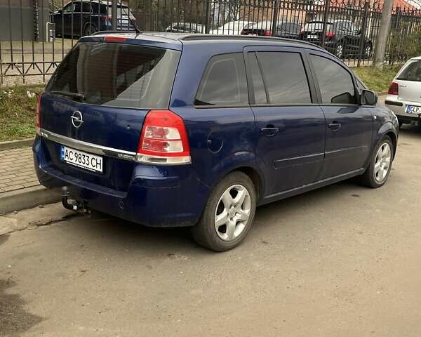 Синий Опель Зафира, объемом двигателя 1.9 л и пробегом 277 тыс. км за 6500 $, фото 8 на Automoto.ua