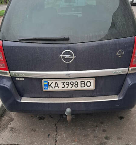 Синий Опель Зафира, объемом двигателя 1.69 л и пробегом 338 тыс. км за 7500 $, фото 3 на Automoto.ua