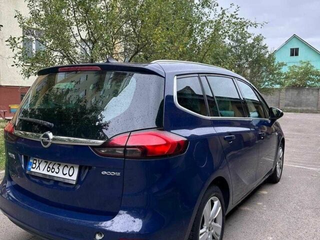 Синий Опель Зафира, объемом двигателя 2 л и пробегом 246 тыс. км за 7500 $, фото 2 на Automoto.ua
