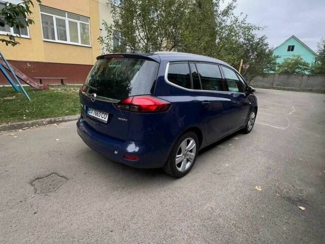 Синий Опель Зафира, объемом двигателя 2 л и пробегом 246 тыс. км за 7500 $, фото 3 на Automoto.ua
