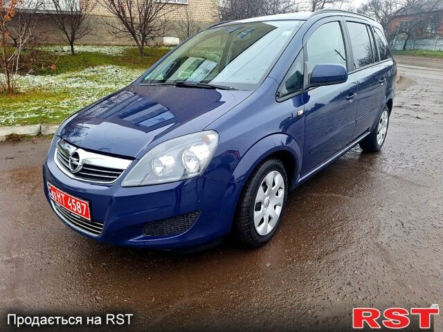 Синий Опель Зафира, объемом двигателя 1.6 л и пробегом 181 тыс. км за 7700 $, фото 3 на Automoto.ua