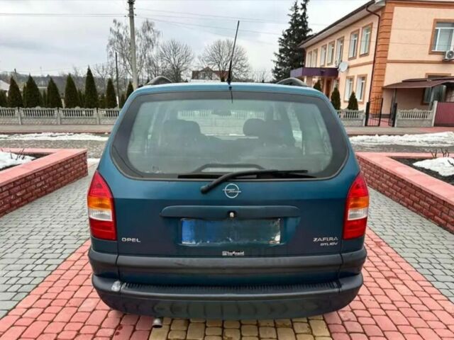 Синий Опель Зафира, объемом двигателя 2 л и пробегом 345 тыс. км за 3600 $, фото 4 на Automoto.ua