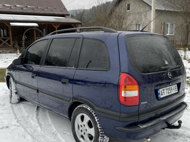 Синий Опель Зафира, объемом двигателя 2 л и пробегом 400 тыс. км за 3000 $, фото 13 на Automoto.ua