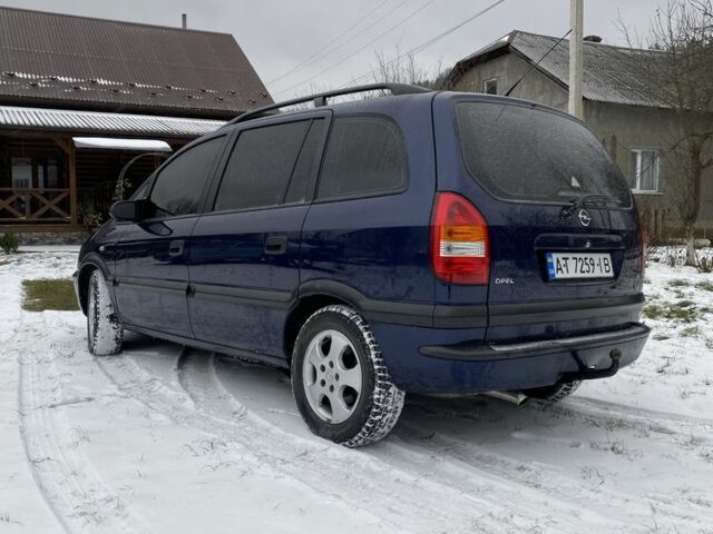 Синий Опель Зафира, объемом двигателя 2 л и пробегом 400 тыс. км за 3000 $, фото 14 на Automoto.ua