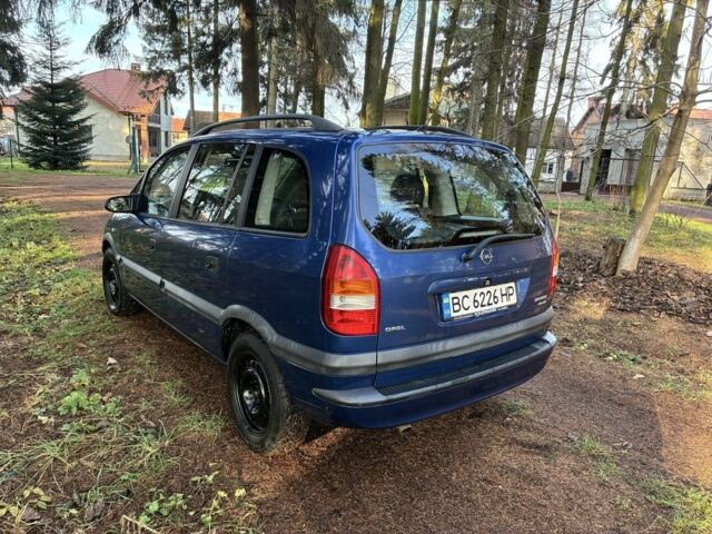 Синий Опель Зафира, объемом двигателя 2 л и пробегом 272 тыс. км за 3500 $, фото 5 на Automoto.ua