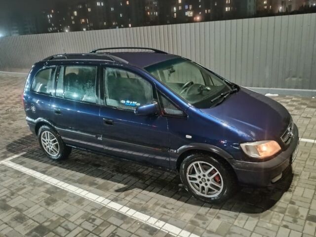 Синий Опель Зафира, объемом двигателя 2 л и пробегом 360 тыс. км за 2700 $, фото 3 на Automoto.ua