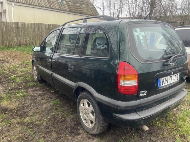 Зеленый Опель Зафира, объемом двигателя 2 л и пробегом 330 тыс. км за 2324 $, фото 3 на Automoto.ua