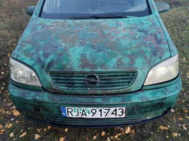 Зеленый Опель Зафира, объемом двигателя 2 л и пробегом 315 тыс. км за 1321 $, фото 1 на Automoto.ua