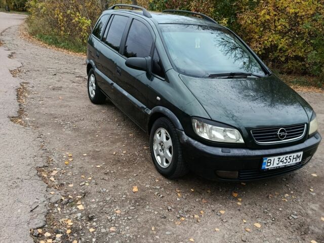 Зелений Опель Зафіра, об'ємом двигуна 2 л та пробігом 2 тис. км за 2850 $, фото 1 на Automoto.ua
