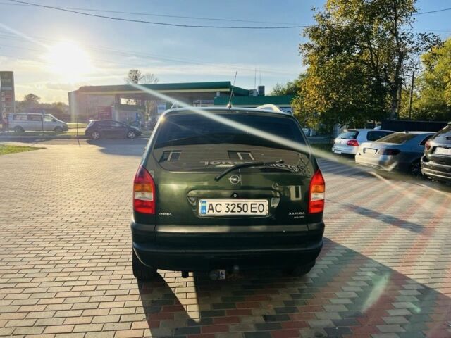 Зеленый Опель Зафира, объемом двигателя 2 л и пробегом 367 тыс. км за 3650 $, фото 3 на Automoto.ua