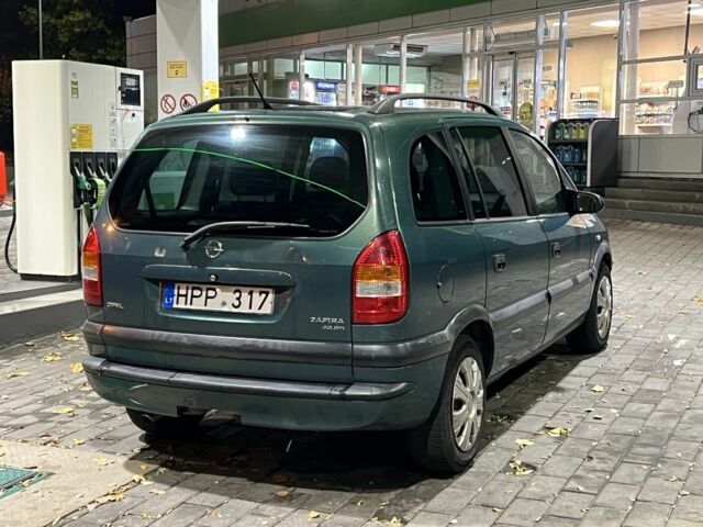 Зелений Опель Зафіра, об'ємом двигуна 2 л та пробігом 321 тис. км за 2200 $, фото 2 на Automoto.ua