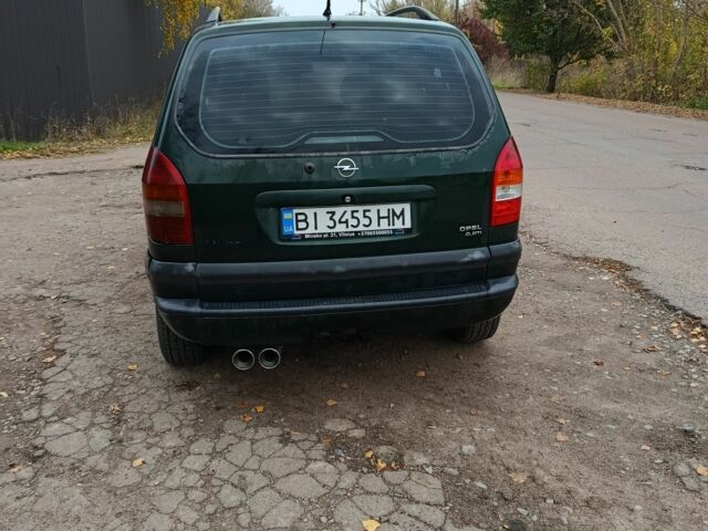 Зелений Опель Зафіра, об'ємом двигуна 2 л та пробігом 2 тис. км за 2850 $, фото 3 на Automoto.ua