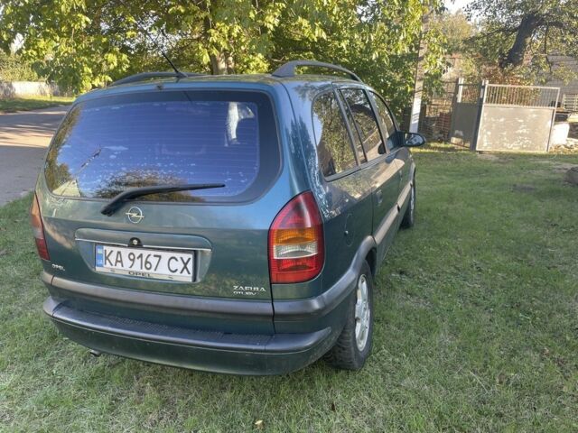 Зелений Опель Зафіра, об'ємом двигуна 2 л та пробігом 486 тис. км за 3000 $, фото 2 на Automoto.ua
