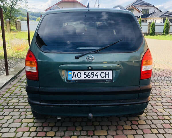 Зеленый Опель Зафира, объемом двигателя 2 л и пробегом 280 тыс. км за 2950 $, фото 3 на Automoto.ua
