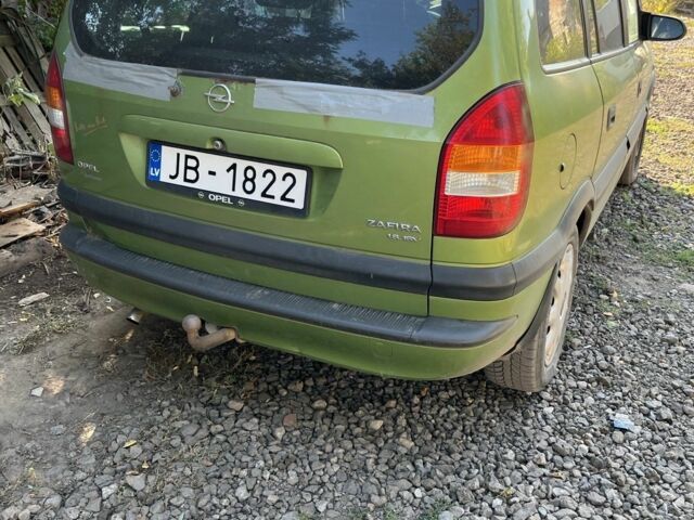 Зеленый Опель Зафира, объемом двигателя 1.8 л и пробегом 100 тыс. км за 1190 $, фото 1 на Automoto.ua
