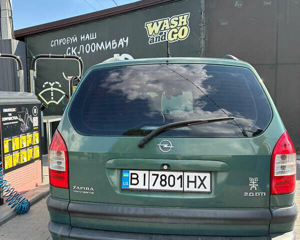 Зеленый Опель Зафира, объемом двигателя 2 л и пробегом 254 тыс. км за 3800 $, фото 24 на Automoto.ua